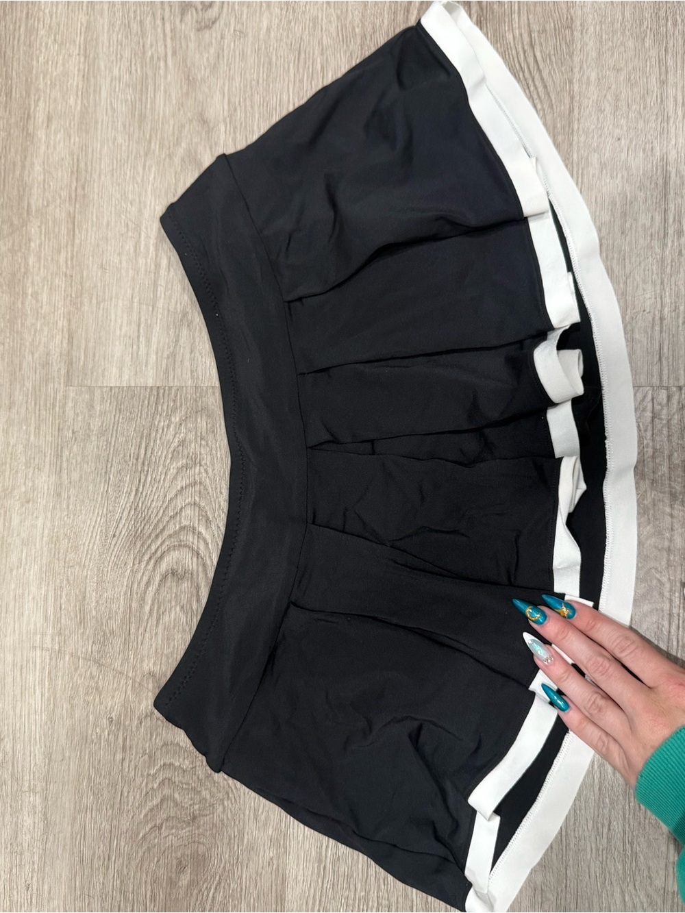 Robin Piccone Black Swim Skirt with White Brand Tag